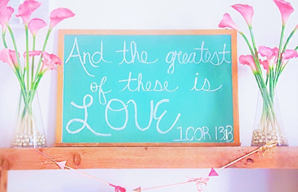 Valentine's Day Decor Chalkboard