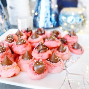 Cherry Kiss Thumbprint Cookies