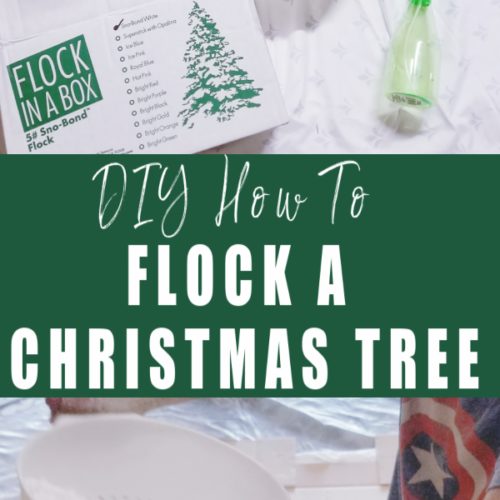 how to flock a christmas tree easy