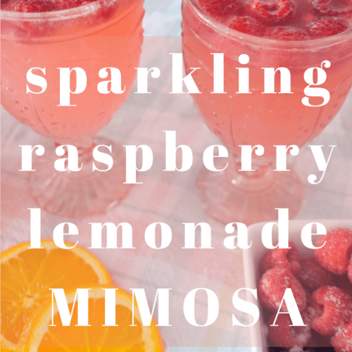raspberry lemonade mimosa simple cocktail recipe