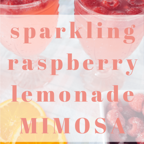 raspberry lemonade mimosa simple cocktail recipe