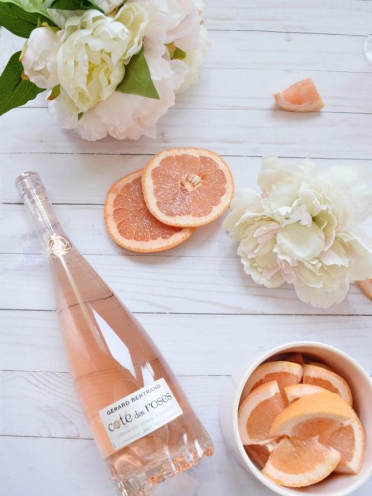 Grapefruit Frosé frozen rosé Frosé recipe easy frose simple frose how to make a frozen rose in blender