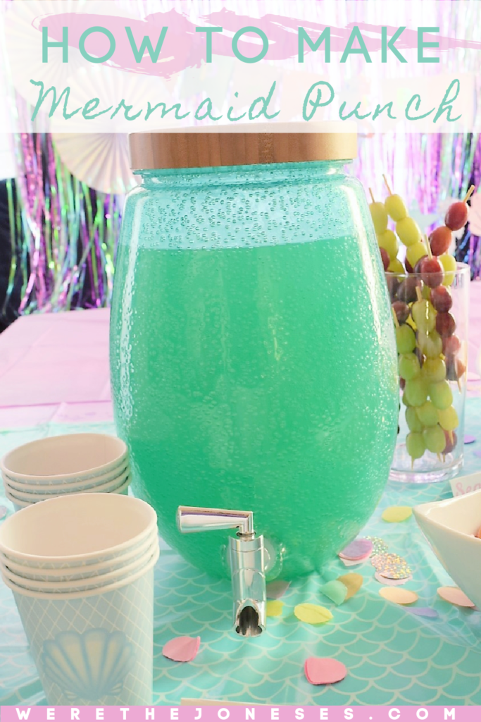 Mermaid birthday party punch