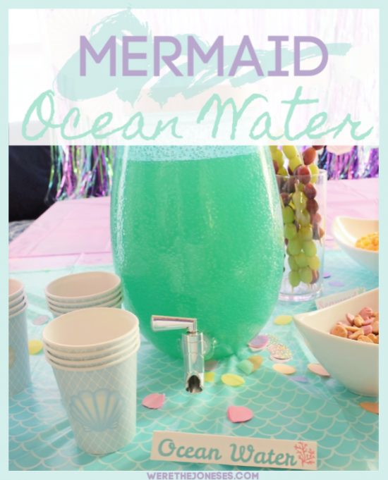 mermaid ocean water ideas for a mermaid birthday party theme