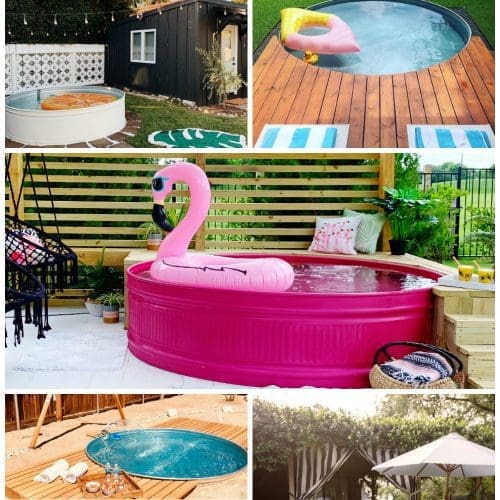 creative stock tank pool designs