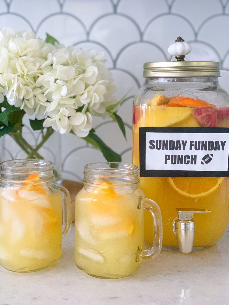 sunday funday cocktail brunch punch recipe for football party
