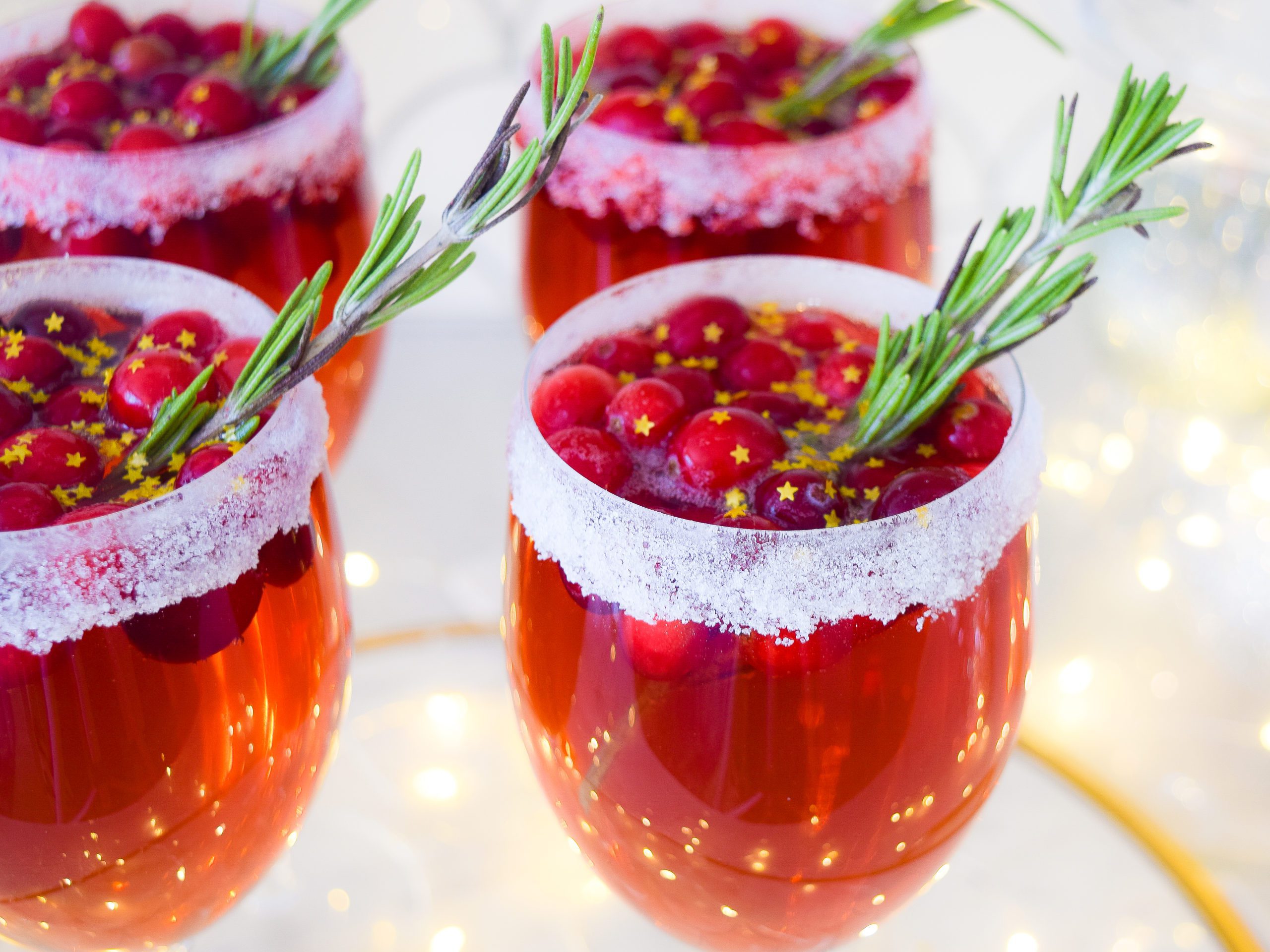 best holiday drinks cranberry champagne cocktail recipe