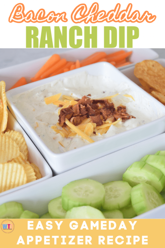 bacon cheddar ranch dip easy gameday appetizer recipe