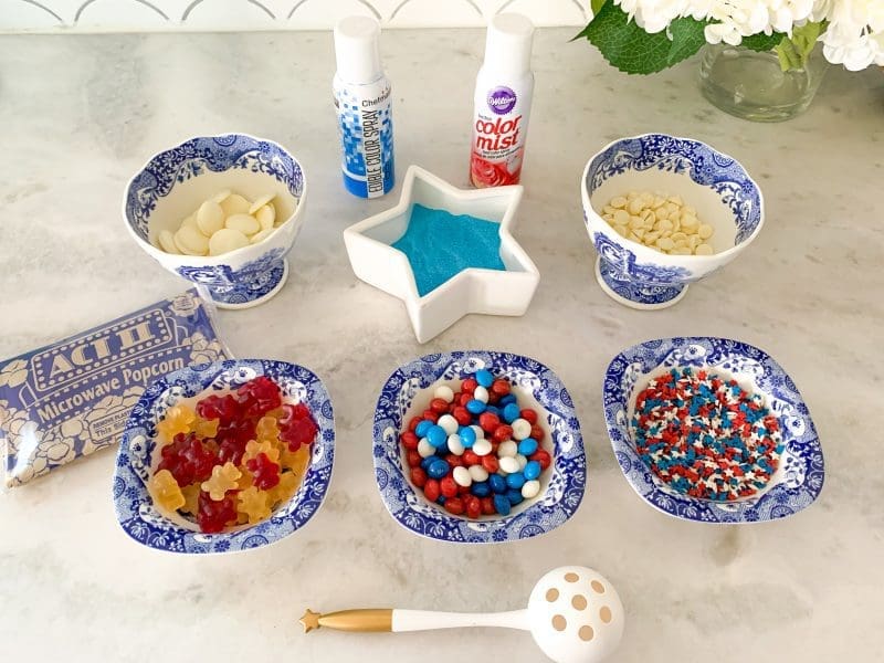 4th of July patriotic popcorn