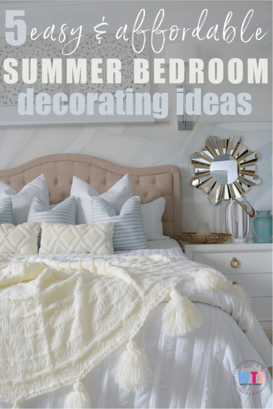 summer bedding and coastal bedroom decor