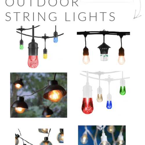 outdoor string lights bistro lights