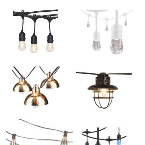 outdoor lighting string lights patio lighting bistro lights