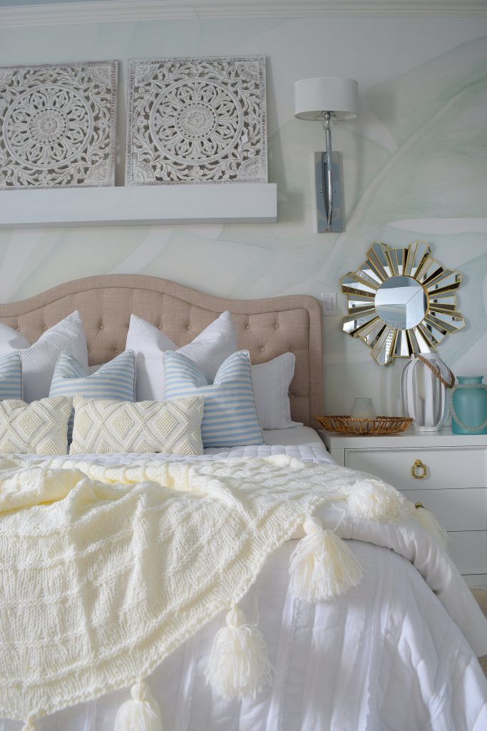 modern coastal bedroom for summer
