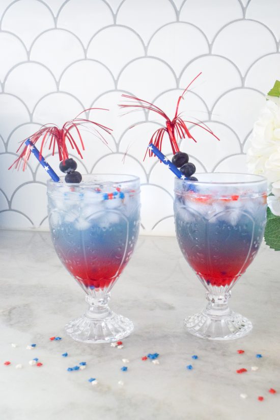 how to make red white and blue drink 