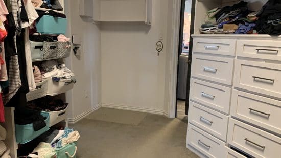 master closet renovation before photos one room challenge