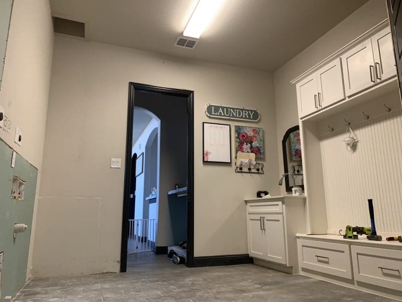 laundry room mudroom renovation one room challenge