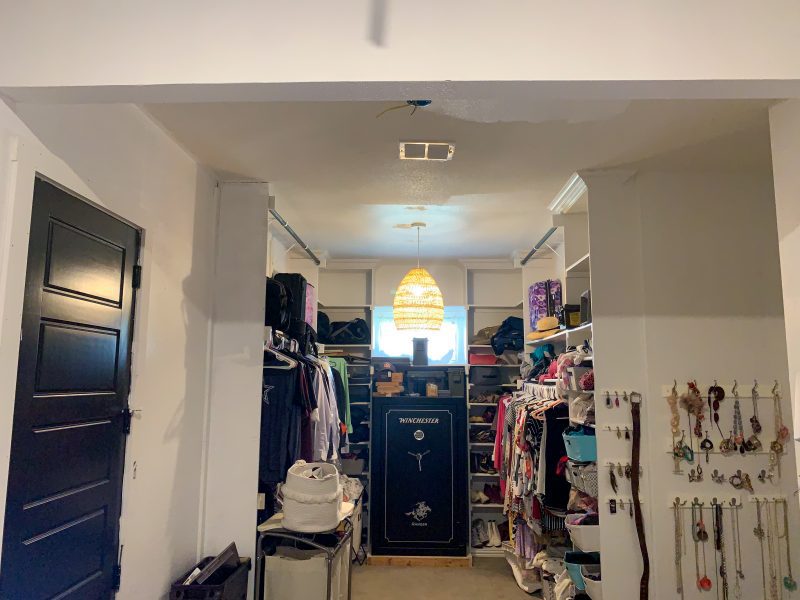 master closet renovation before photos one room challenge