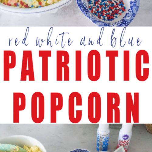Red white and blue patriotic popcorn recipe