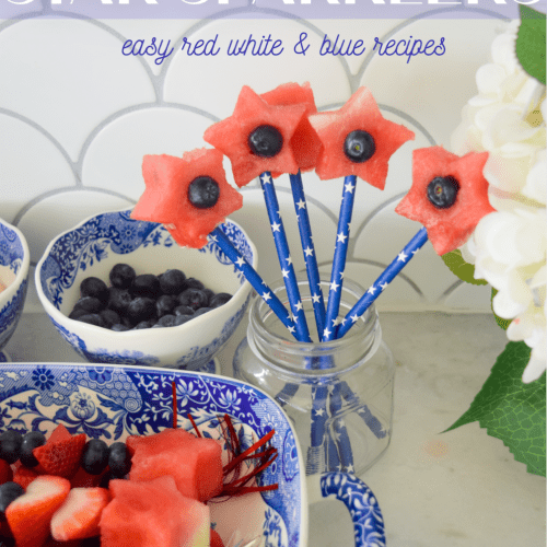 watermelon star sparklers easy red white blue recipe