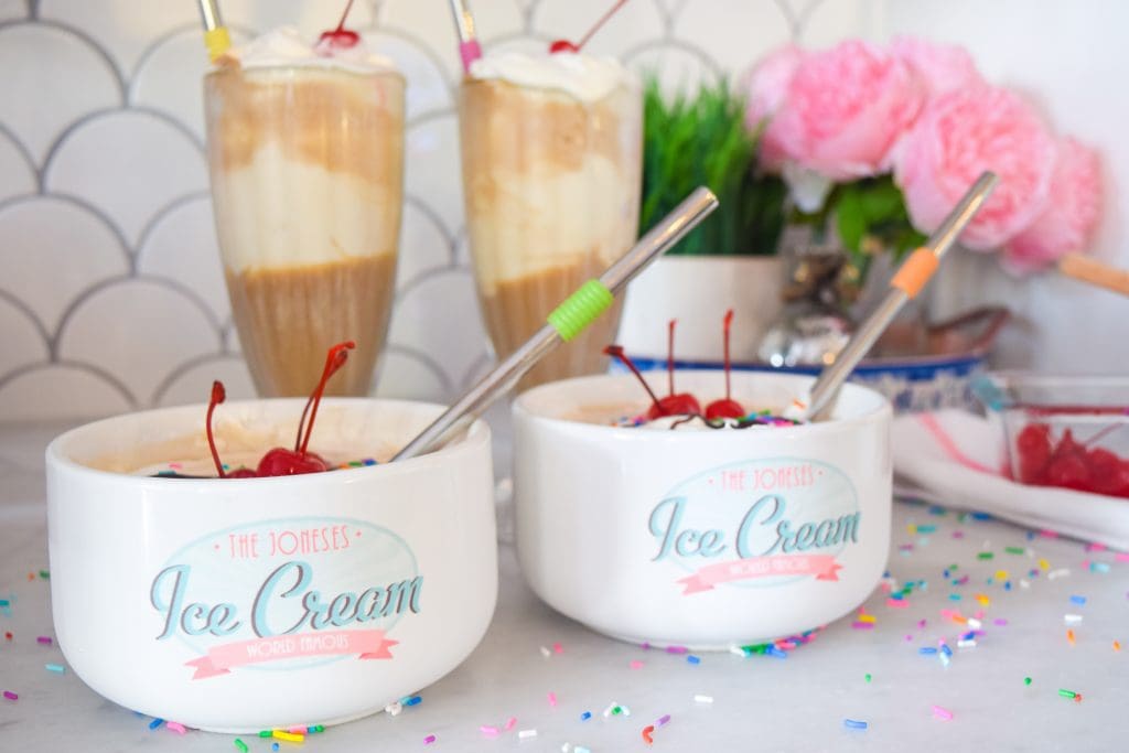 Root Beer Ice Cream Sundae Bowl