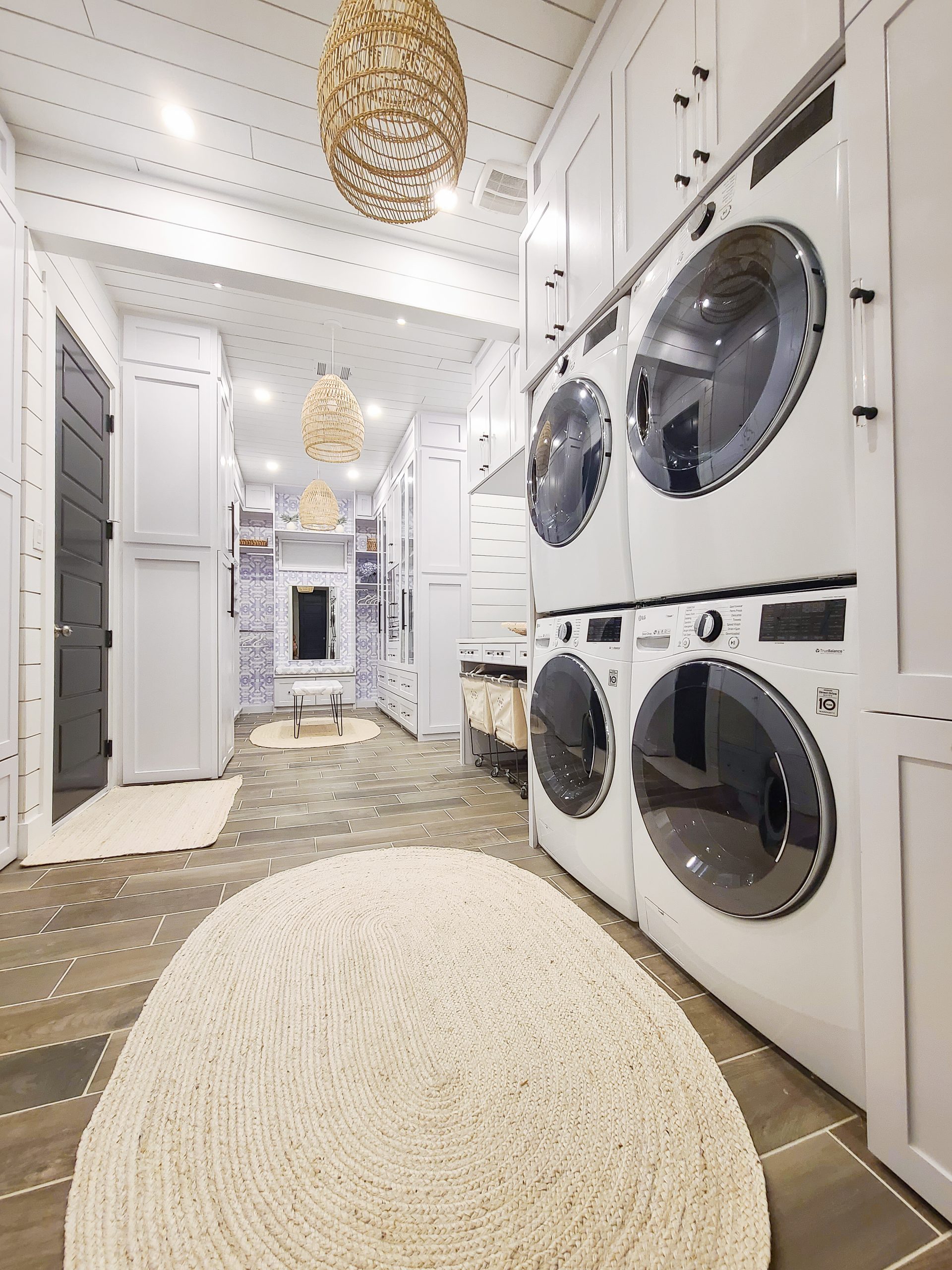 master closet attached to laundry room