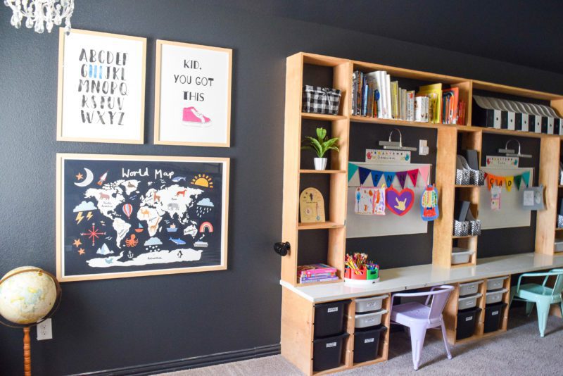 home learning space for kids