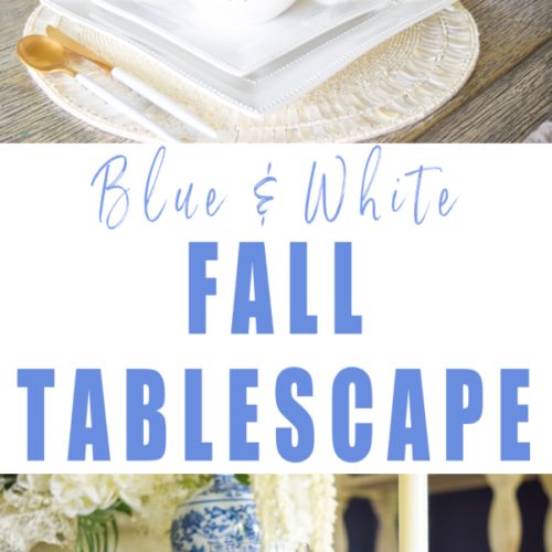 blue and white table setting ideas