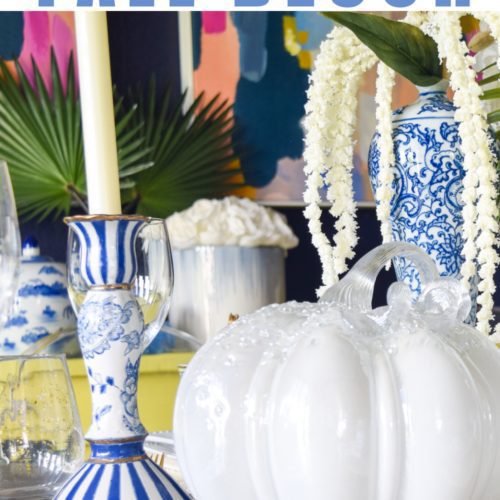 chinoiserie chic fall table