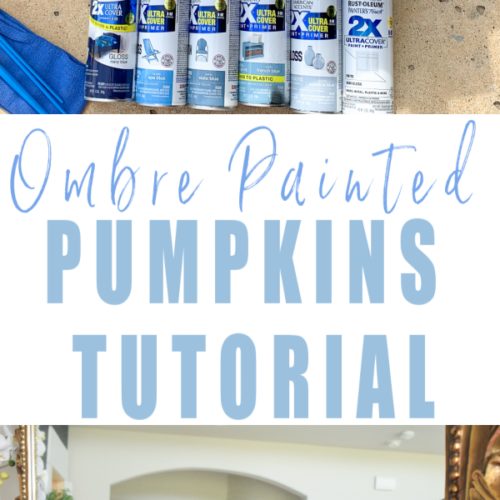 how to paint pumpkins with spray paint