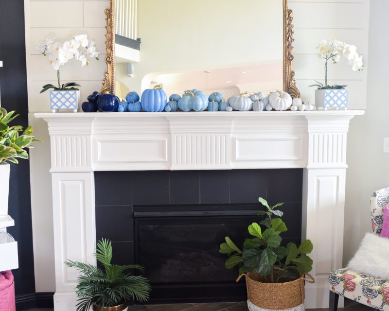 How do I decorate my mantel in the fall?