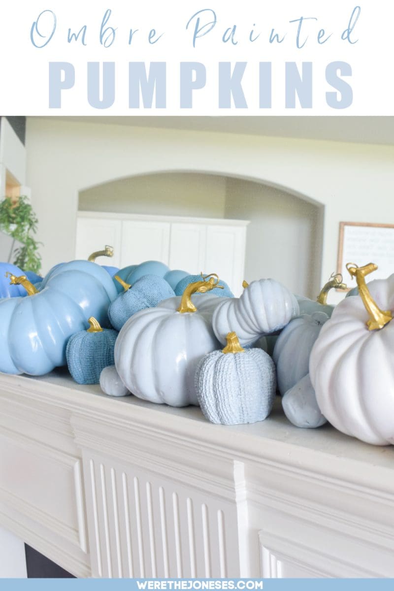 ombre painted pumpkins easy fall DIY