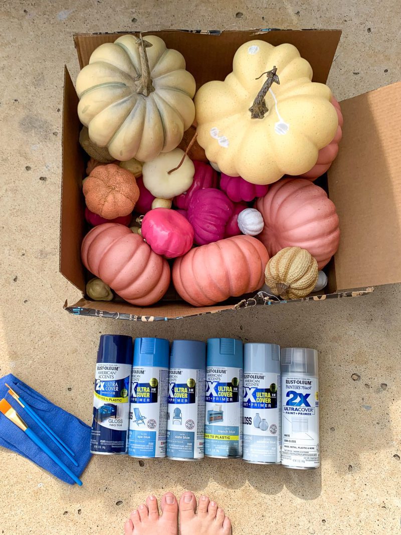 How to paint pumpkins with spray paint - the easy way!