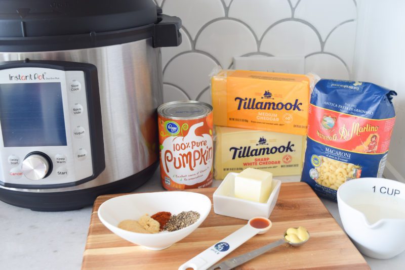 instant pot pumpkin mac and cheese ingredients