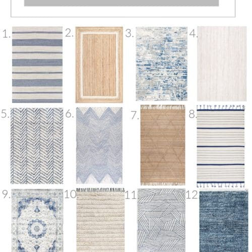 coastal farmhouse style rugs