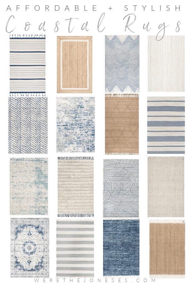 Blue and white rugs for living room