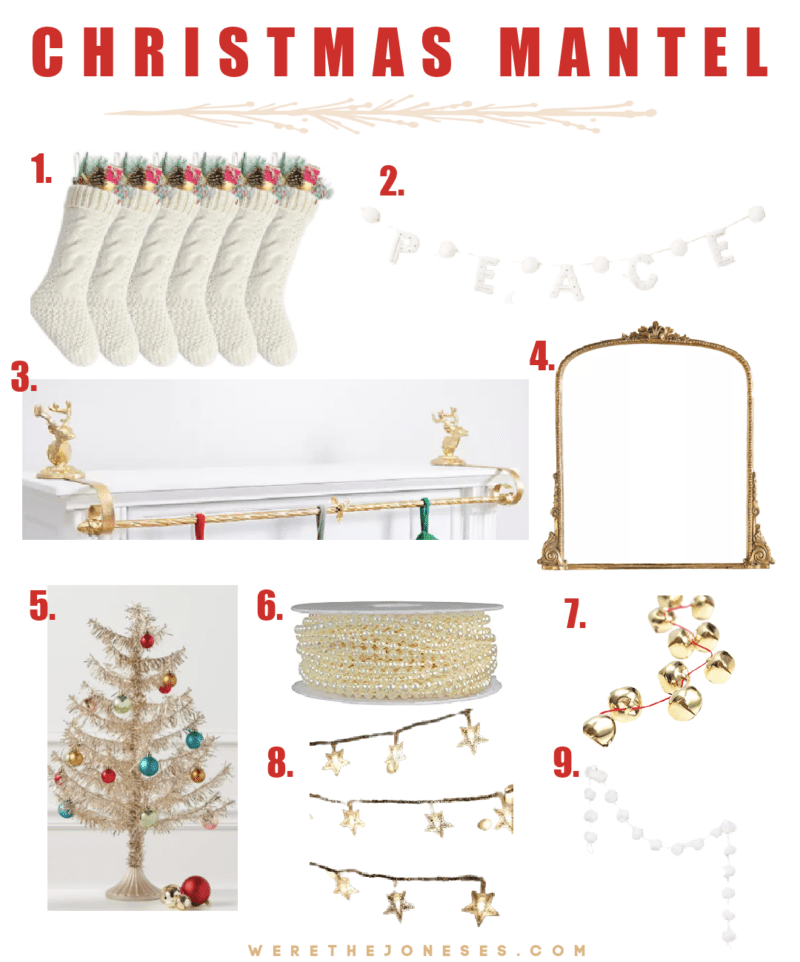 holiday mantel decor