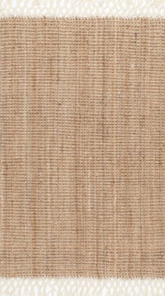 natural hand woven jute rug