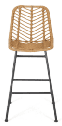 coastal wicker bar stool