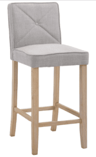 grey barstool with light wood