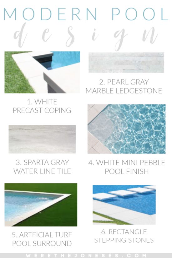 white precast coping white mini pebble pool finish gray pool tile artificial turf around pool