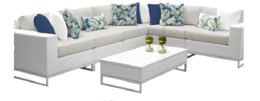 modern white patio furniture
