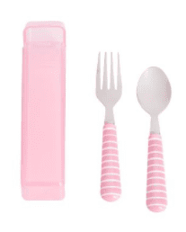 Utensils & Carrying Case Set for Kids School Lunches