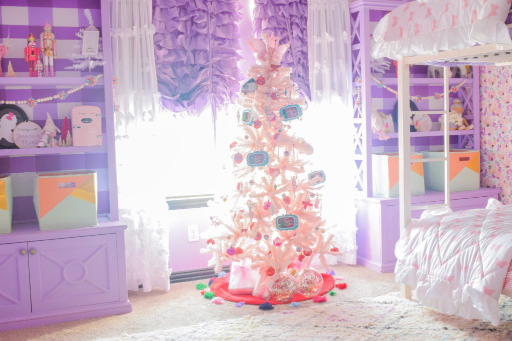 Little Girl Pink Christmas Bedroom Decor! - A Touch of Pink