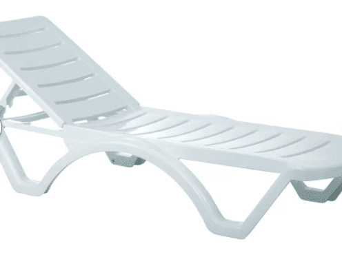 white reclining chaise
