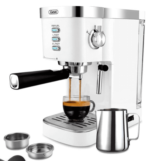 modern espresso machine white
