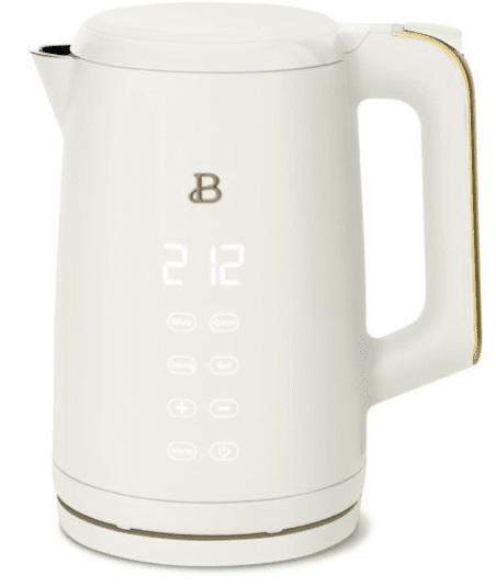 electric kettle in white