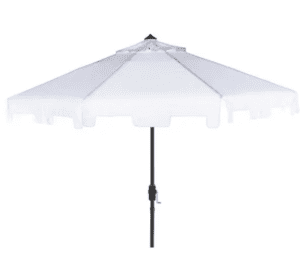 White European Bistro Market Umbrella